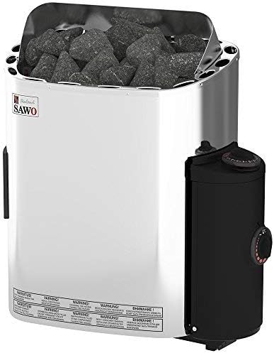 Sawo Gartensaunas, 4,5 kW, 6,0 kW, 8,0 kW, 9,0 kW, Silber/Schwarz, SCANDIA Elektrische Saunaofen, Leistungsbereich