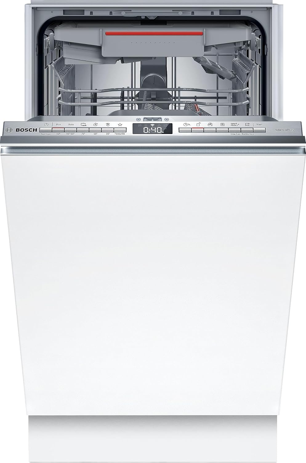 Bosch Geschirrspüler, 45 cm, Grau, SPV4EMX25E Serie 4, Einbau- komplett versenkbar, Home Connect, EfficientDry