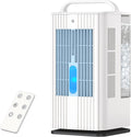 VOKAIS Mobiles Klimagerät, Weiß, mobile klimaanlagen 4-in-1 mit 1700ml Wassertank, Mini Air Cooler Leise, portable Luftkühler mit Fernbedienung