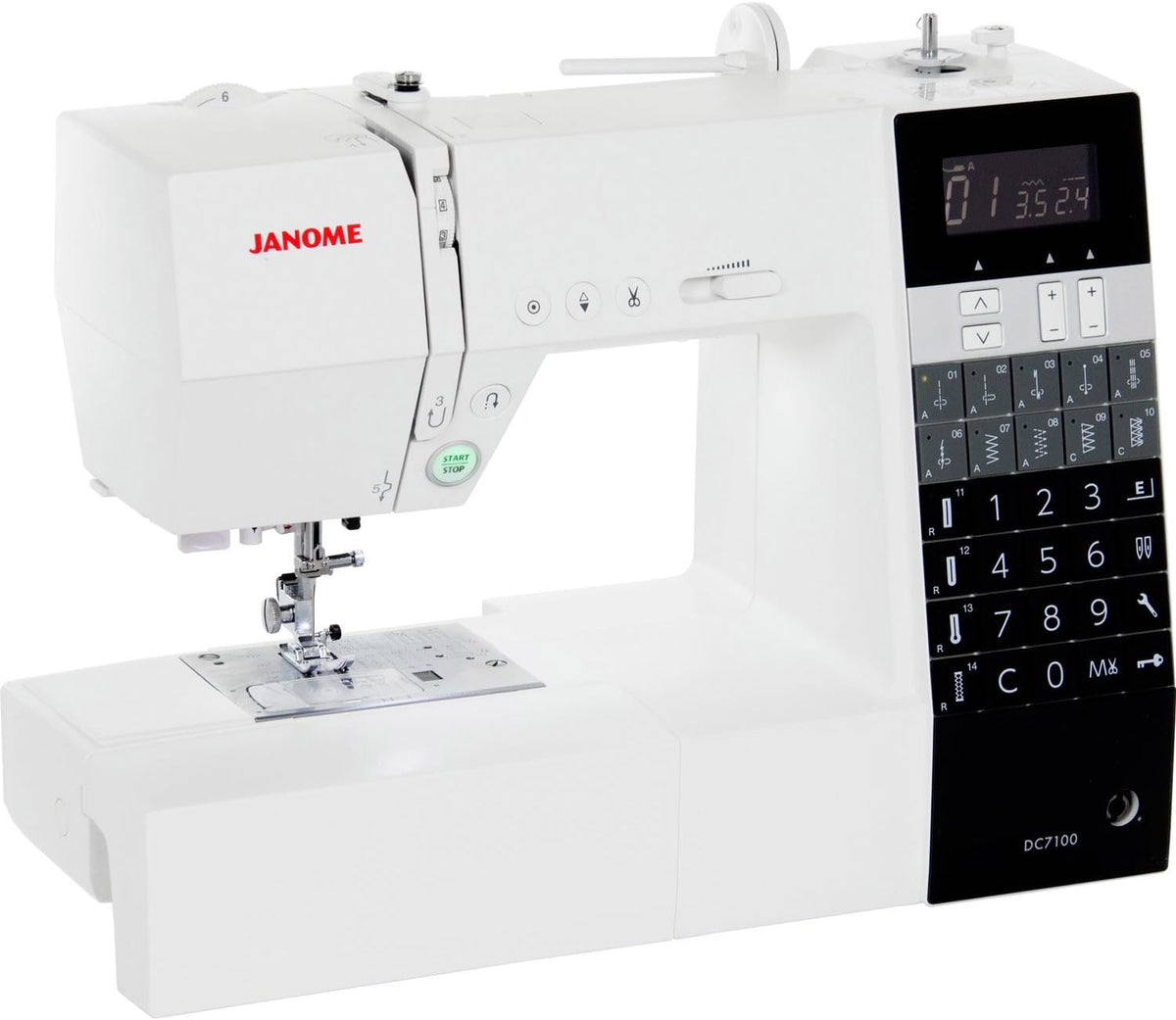 Janome Nähfüße, Schwarz, Decor Computer 7100