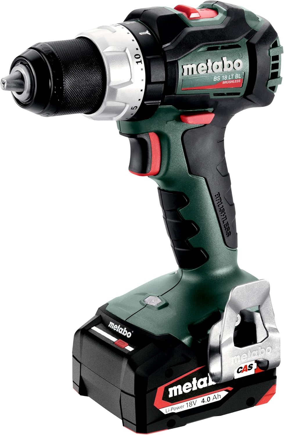 metabo Akkuschrauber, 4.0 Ah, 18 V, Grün/Schwarz/Rot, Akku-Bohrschrauber BS 18 LT BL -, 2.100 /min Drehzahl, 75 Nm Drehmoment - Bürstenlos