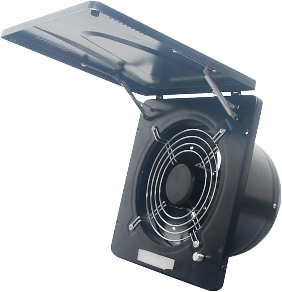 MTBDD Dunstabzugshaube, 25,4 cm, 100 W, schwarz, Badezimmer-Abluftventilator Clamshell-Ventilator, stufenlose Geschwindigkeitsregulierung