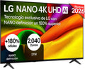 LG Fernseher, 139,7 cm, 55 Zoll, Schwarz, Smart TV, 55NU850B6LA - Smart TV Nano 4K UHD NU80 , ohne Reflexionen zu 94 %