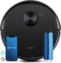ECOVACS Saugroboter, Schwarz/Blau, DEEBOT T9 AIVI mit Wischfunktion (3000Pa AIVI, Verwicklungsfreie AeroForce Multi-Surface