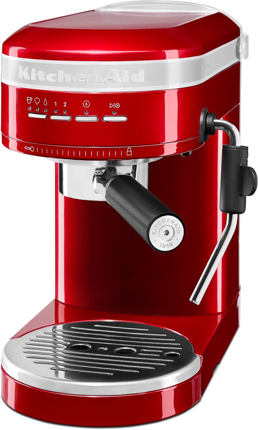 KitchenAid Kaffeemaschine, Schwarz/Silber, ESPRESSOMASCHINE - ARTISAN - LIEBESAPFELROT 5KES6503ECA