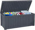 Koll Living Garden Auflagenboxen, 570 Liter, 250 KG, Anthrazit, Auflagenbox/Kissenbox l 100% Wasserdicht l mit Belüftung