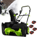 WEIZIIA Schneefräse, 3500 W, 50 cm, 7,6 m, 40 V, ABS, Schwarz, kabellose, Electric Pro, Arbeitsbreite, maximale Wurfweite