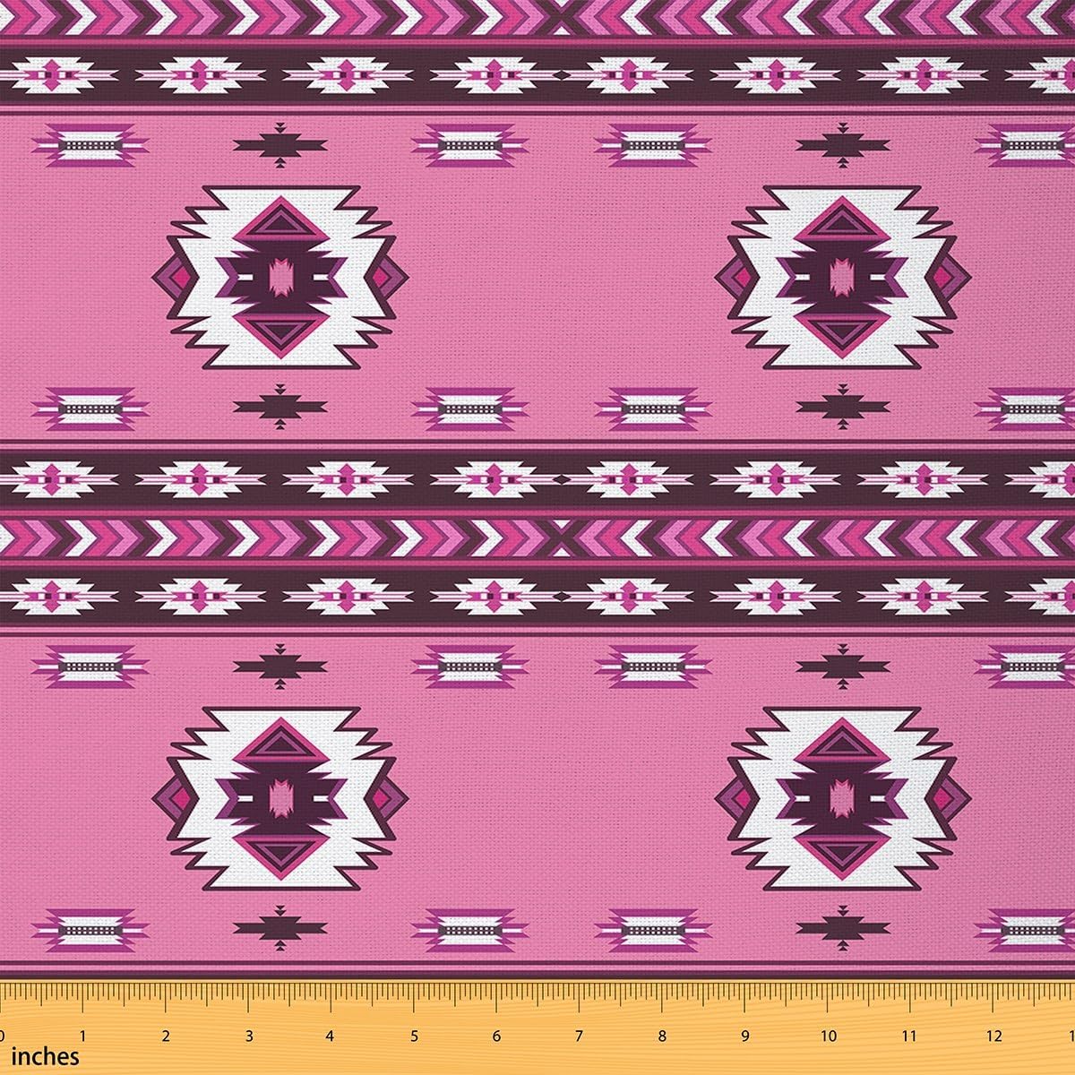 Homemissing Waschmaschine, 920x150 cm, 100 % Polyester, Rosa, Südwesten Aztek für Zuhause DIY-Projekte