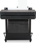 HP Plotter, 24 Zoll, 61 cm, Schwarz, DesignJet T630 ( 5HB09D), Großformatdrucker, Standard A4-A1, 76 A1-Drucke/Stunde