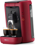PHILIPS Kaffeemaschine, rot, Senseo Maestro Kaffeepadmaschine, 3 Spezialitäten