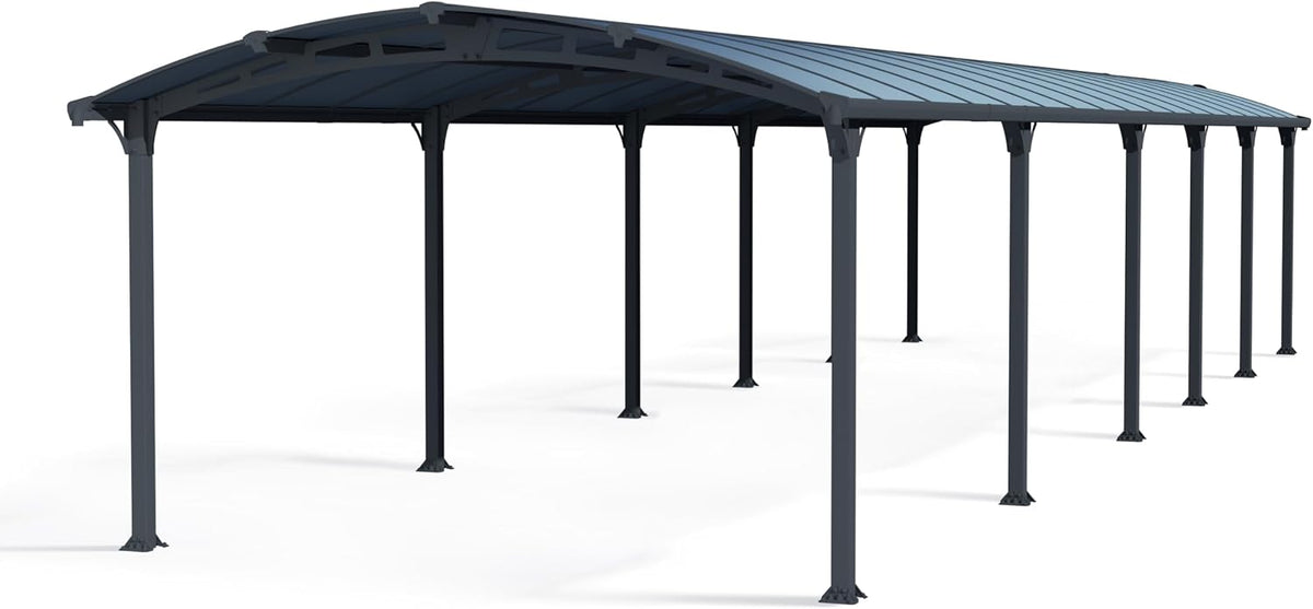CANOPIA Garten,Gartenhäuser & Aufbewahrung,Carports, 1290 x 359 cm, Grau, by Palram Carport Bausatz Arcadia 12700 Einzelcarport