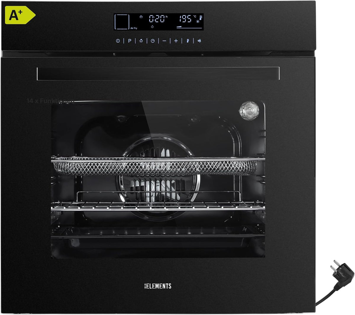 KB Backofen, 73 Liter (Nutzvolumen: 65 Liter), 3000 Watt, 60 cm, Schwarz/Silber