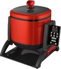 Automatische Multikocher, 6 Liter., 6 L, Aluminiumlegierung., Grau, Kochmaschine mit 360°-Rührbraten, 7-stufige Feuerkraft