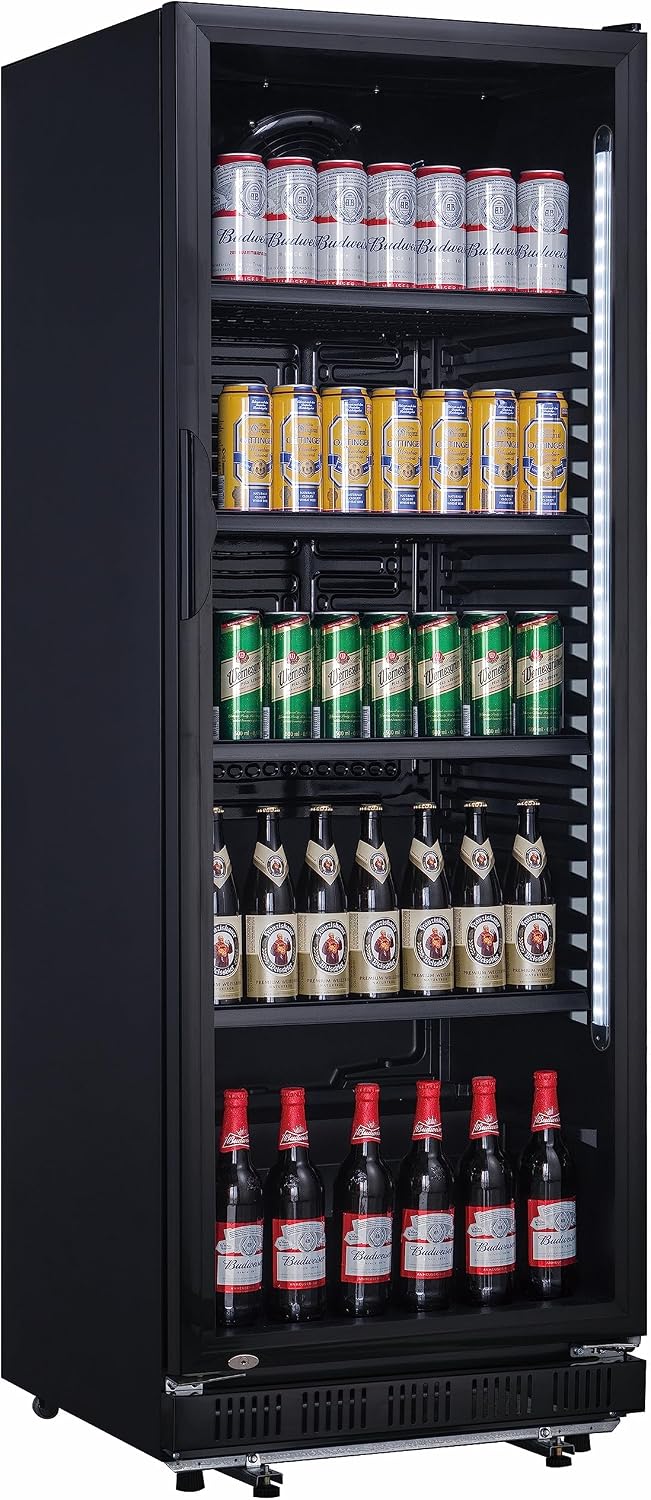 Getränkekühlschrank, 360 L, Weiß, mit Glastür