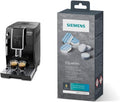 De'Longhi Kaffeevollautomat, Schwarz, Dinamica ECAM 350.15.B mit Milchaufschäumdüse & Siemens, Inhalt: 1 x 10 Reinigungstabletten (je 2