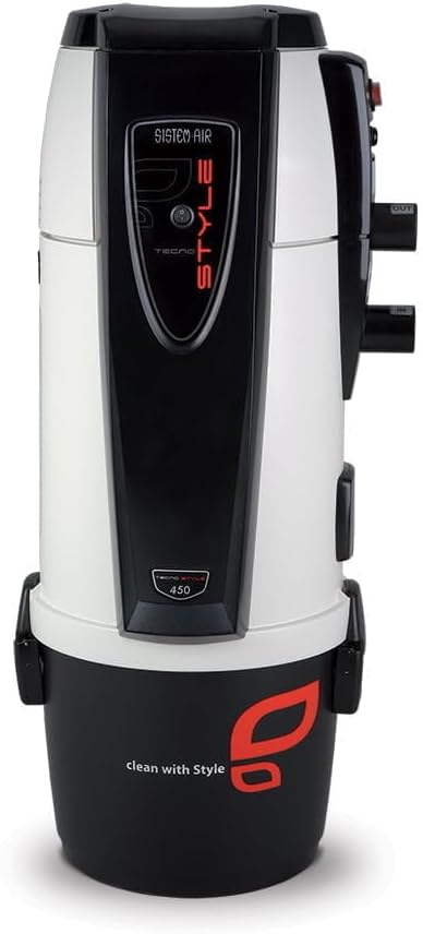 S SISTEM·AIR Staubsauger, Schwarz, Tecnoplus Tecno Style 450 Zentralisierter Vakuumreiniger