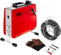 MSW Motor Technics Rohrreinigungswellen, 100 mm, 390 W, 16 mm, Schwarz, DRAIN CLEAN 2.3E Rohrreinigungsgerät Rohrreinigungsspirale