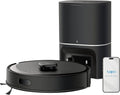Tapo Saugroboter, Schwarz, RV30 Max Plus mit Wischfunktion und automatischer, 5300Pa Ultra Starke Saugkraft, LiDAR+IMU Dual-Navigation