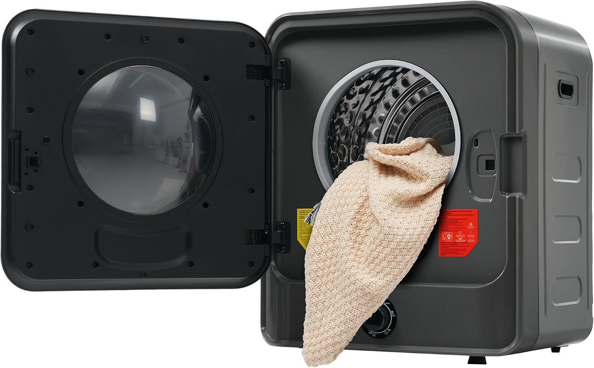 kozamas Wäschetrockner, 4,5 kg, 830 W, 3 kg, Grau, Edelstahl, 5 Programme, Überhitzungsschutz, Mehrfachfilter, Wandmontage