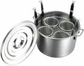 Pastatopf Kochfeld, 4 L, Silber, Multifunktionaler Suppentopf mit Siebeinsatz, Kochtopf aus Edelstahl mit öchern