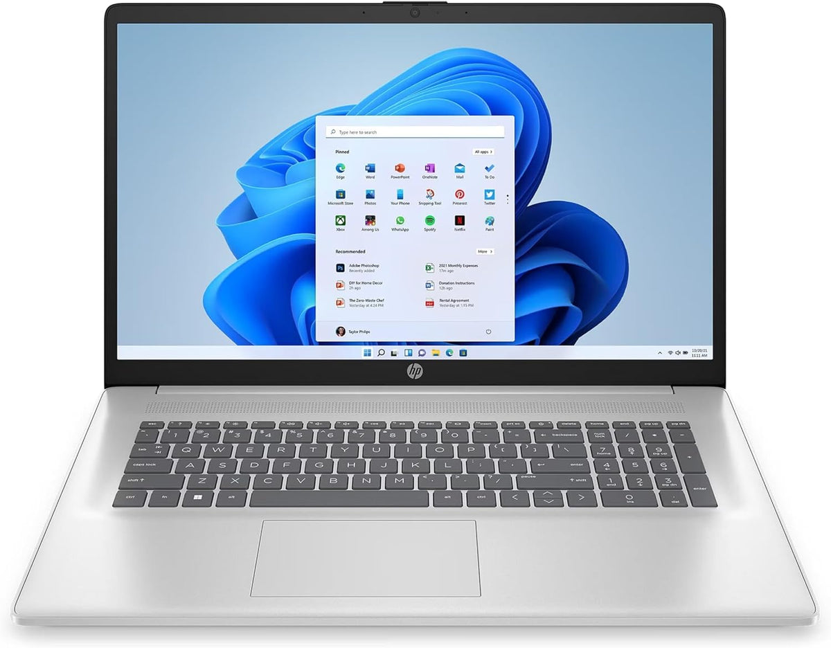 HP Laptop, 17,3 Zoll, Silber, IPS Full-HD, Intel Core i5 1334U, 10 x 4.60 GHz, 16 GB RAM, 512 GB SSD, Norton 360